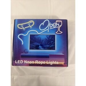 32.8ft LED Neon Rope Lights Flexible Dimmable RGB Rope Lights Indoor Outdoor REM